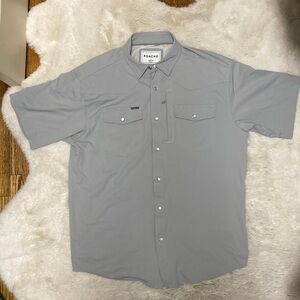 PONCHO “M’s the AHI” active shirt, size M, light gray